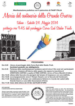 Marcia del centenario della Grande Guerra