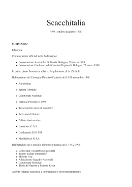 Scacchitalia n. 4 - Federazione Scacchistica Italiana