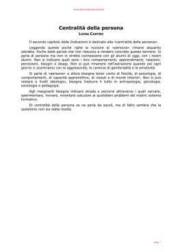 Lavori del gruppo di ricerca psicopedagogica 2008