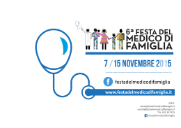 7 /15 novembre 2015 - Festa del Medico Di Famiglia