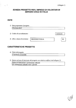 servizio civile in italia ente