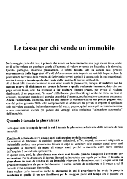 Tassazione Vendite - Casa & Affari Servizi Immobiliari