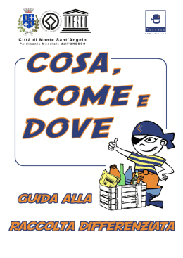 Cosa, come e dove - Comune di Monte Sant Angelo