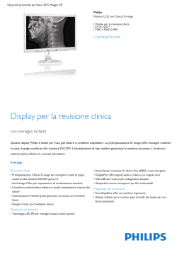 Product Leaflet: Monitor LCD con Clinical D-image