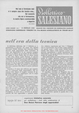 Bollettino Salesiano - Biblioteca Don Bosco