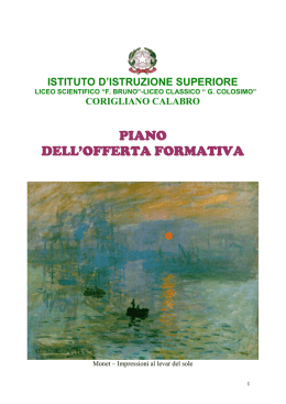 P.O.F. ( Piano dell`Offerta Formativa )