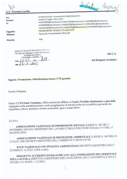 circolare cts - Istituto di Istruzione Superiore Domizia Lucilla