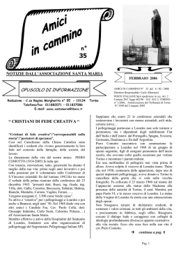 amici in cammino n. 35 - Associazione Santa Maria Torino
