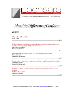 Ontologia e alterità | Edizione PDF - Il pensare