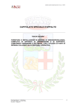 Capitolato - Regione Autonoma della Sardegna