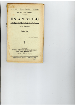 UN APOSTOLO