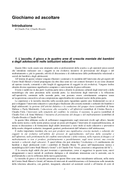 leggi: Introduzione, Claudio Foti, Claudio Bosetto
