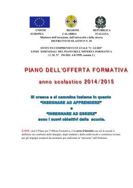 scarica il P.O.F. 2014/15 - IC Guidi Corigliano Calabro