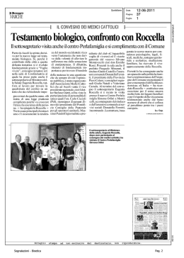 Testamento biologico, confronto con Roccella