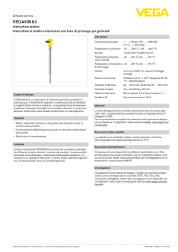 Data sheet - VEGAVIB 63 - Interruttore statico Interruttore di livello a