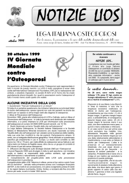 n. 3 - ottobre 1999 - Lega Italiana Osteoporosi