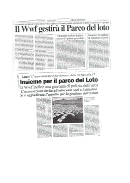 Documento1 - Rassegna Stampa