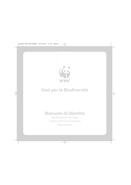 Manuale identità OASI WWF (guida all`uso)