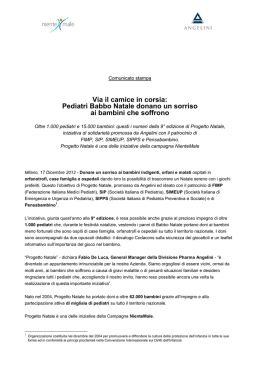 Leggi il Comunicato stampa