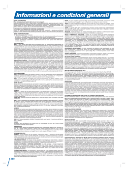 Informazioni e condizioni generali