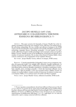 Jacopo Muselli - Accademia Roveretana degli Agiati