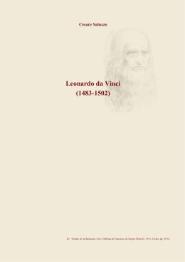 Leonardo da Vinci (1483-1502)