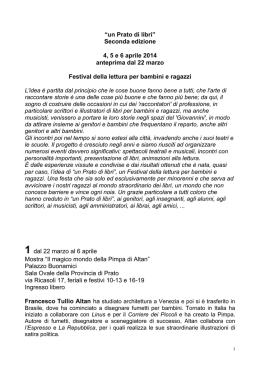 Il programma - Tempo Libero Toscana