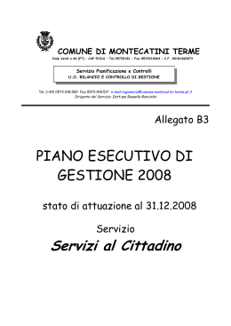 Servizi al Cittadino - Comune di Montecatini Terme