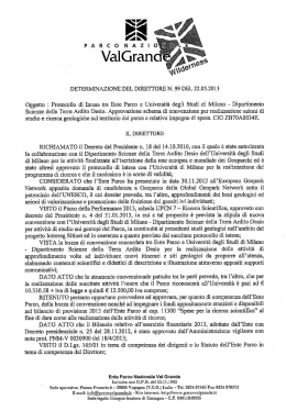 Scarica il documento - Parco Nazionale Val Grande