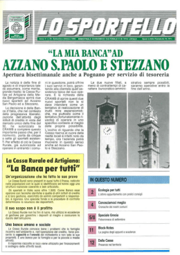 lllllllllll - Banca della Bergamasca