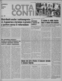 Distribuiti anche i sott~segreta- ~~~~ &middot; -I