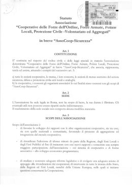 Associazione “Cooperative delle Forze dell`Ordine, Forze Armate, l