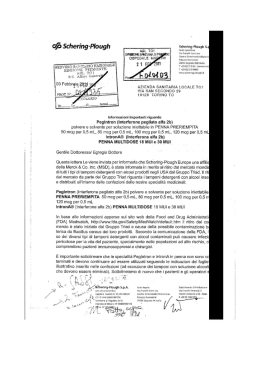 lettera di ritiro tamponi - Associazione Politrasfusi Italiani