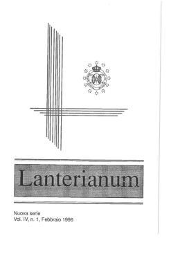 lanterianum 1996-1 - Oblati di Maria Vergine