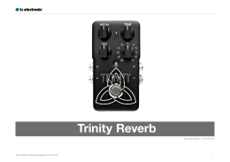 Trinity Reverb - TC Electronic