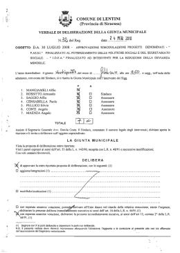 Legge - Comune di Lentini