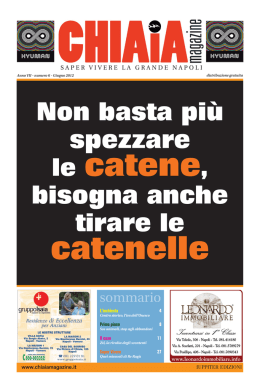 Non basta pi&ugrave; spezzare le catene, bisogna