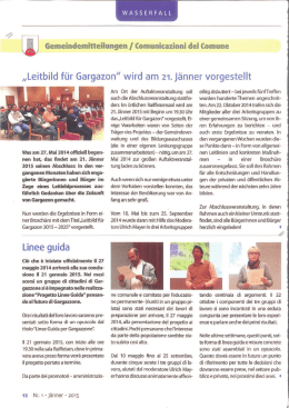 Leitbild f&uuml;r Gargazon wird am 21. J&auml;nner vorgestellt