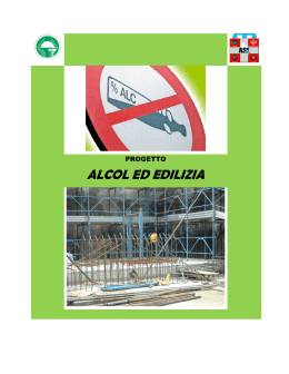 Progetto di ricerca Alcol ed edilizia