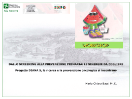Diapositiva 1 - GISCoR - Gruppo Italiano Screening Colorettale