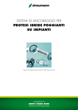 SiStemi di ancoraggio per PROTESI IBRIDE