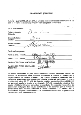 per l`anno scolastico 2009