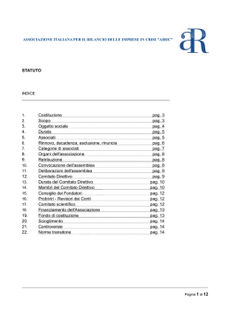 statuto dell`associazione in formato PDF