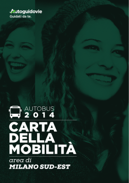 carta della mobilità - Città metropolitana di Milano