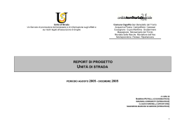 Rapporto 2005 - Unità di Strada