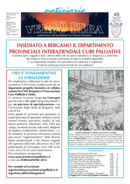 notiziario - Associazione Cure Palliative