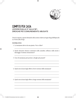 Compito per casa - DrugFreeWorld.org