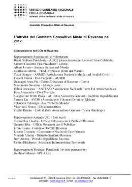 Relazione attività 2012 - AUSL Romagna