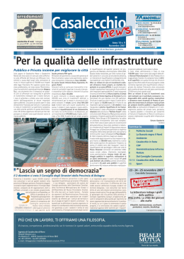 Novembre 2007 - Comune di Casalecchio di Reno