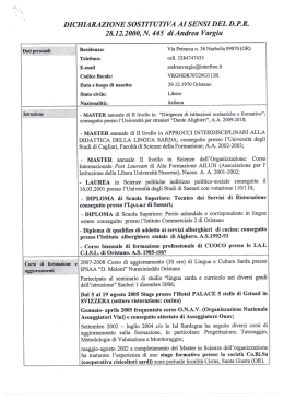 Curriculum Vitae Vargiu Andrea